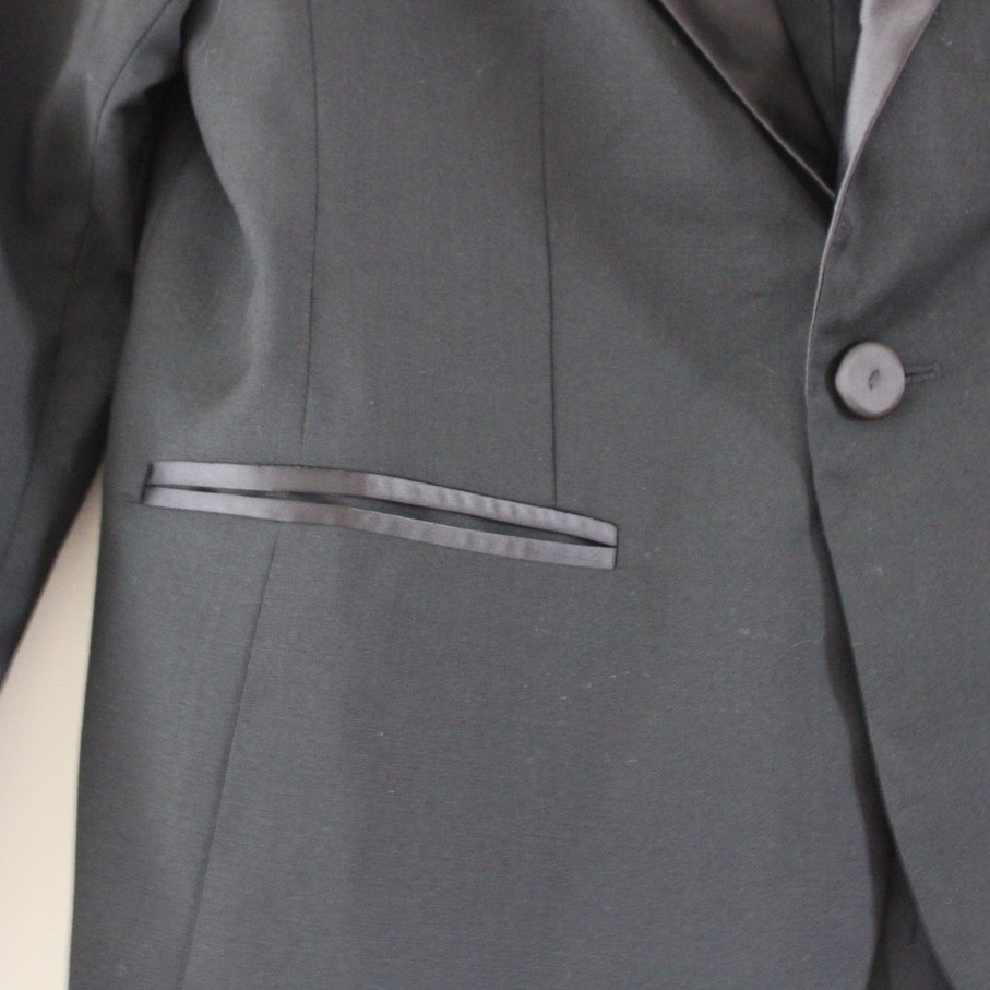 Nwt Bonpoint James Wool Tuxedo Jacket Black Satin Lapel Boys 12 Formal — image 2 of 7
